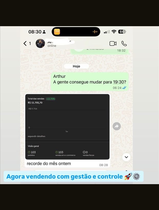 Mentorado com recorde de vendas no mês