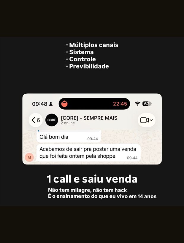 Depoimento de aluno